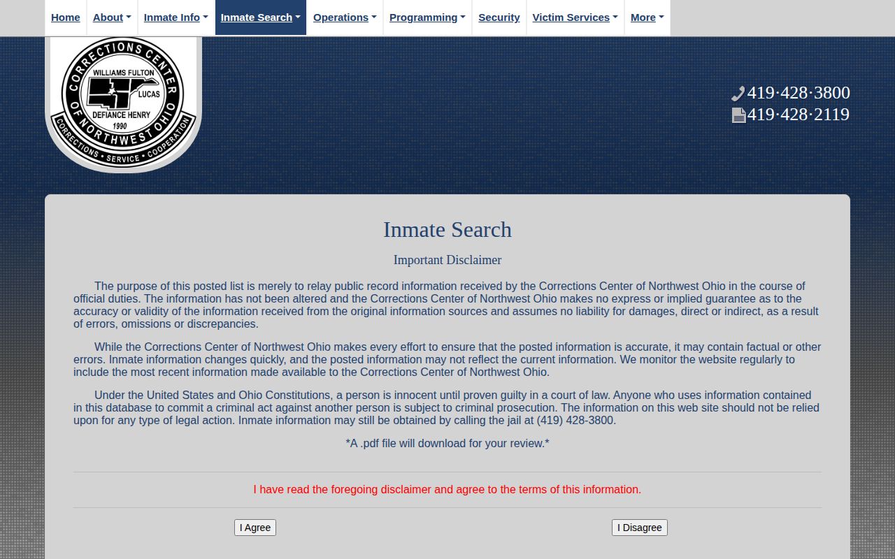 Henry County CCNO current custody roster search
